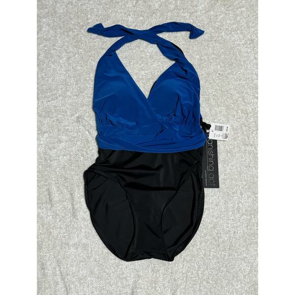 Vanishing Act One Piece Full Coverage Bathing Suit Size 8 - Picture 1 of 4